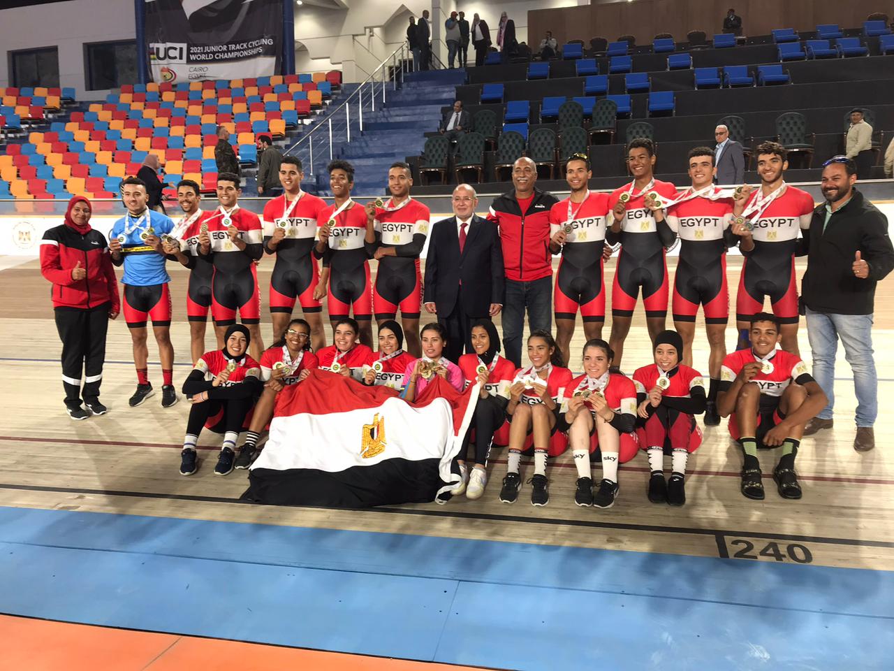 منتخب مصر للدراجات يحصد 59 ميدالية ويتوج بطلا عاما للبطولة العربية